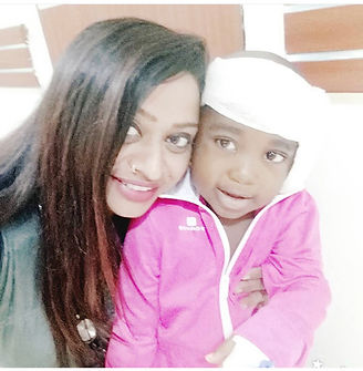 With a patient having leukaemia at Artemis Hospitals Gurgaon