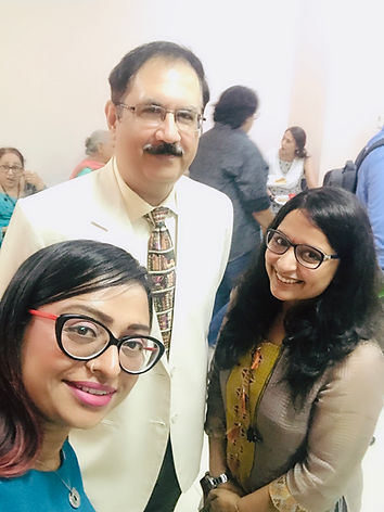 With Dr. Dhawan at the Indian Cancer Society New Delhi